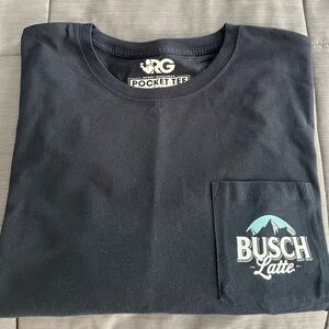 Busch Latte Navy Pocket Tee